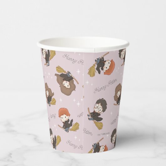 HARRY POTTER™、Harmioone、Ron 飛んでいる Pattern 紙コップ (右)
