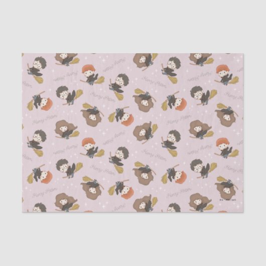 HARRY POTTER™、Harmioone、Ron 飛んでいる Pattern 薄葉紙 (正面)
