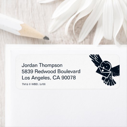 HARRY POTTER™ Hedwigお届けホリデーレター ラベル (インサイチュ)