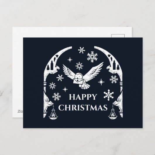 HARRY POTTER™ Hedwigが祝日の手紙を配達 シーズンポストカード (正面/裏面)