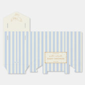 Harry Potter Hedwig Blue Stripe Baby Shower フェイバーボックス (見開き)