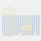 Harry Potter Hedwig Blue Stripe Baby Shower フェイバーボックス (見開き)