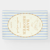 Harry Potter Hedwig Blue Stripe Baby Shower 横断幕 (横)