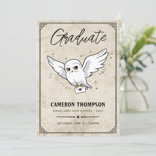 Harry Potter | Hedwig Graduation Party 案内状 (スタンド正面)