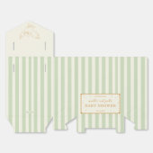 Harry Potter Hedwig Green Stripe Baby Shower フェイバーボックス (見開き)