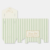 Harry Potter Hedwig Green Stripe Baby Shower フェイバーボックス (見開き)