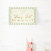 Harry Potter Hedwig Green Stripe Birthday 横断幕 (インサイチュ)