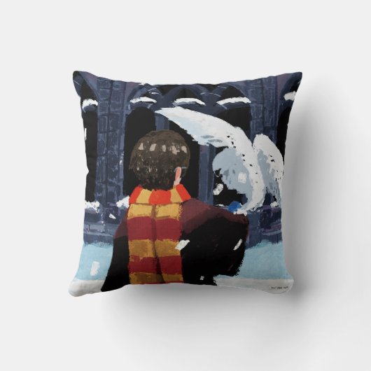 HARRY POTTER™ & Hedwig in the Snow クッション (裏面)