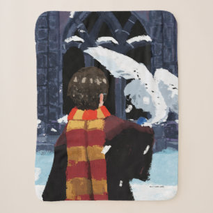 HARRY POTTER™ & Hedwig in the Snow シェルパブランケット