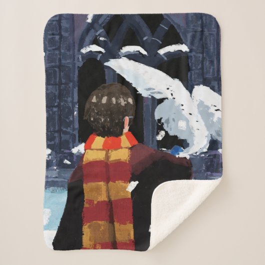 HARRY POTTER™ & Hedwig in the Snow シェルパブランケット (正面)