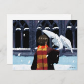 HARRY POTTER™ & Hedwig in the Snow ノートカード (正面/裏面)