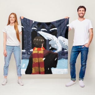 HARRY POTTER™ & Hedwig in the Snow フリースブランケット