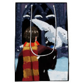 HARRY POTTER™ & Hedwig in the Snow ミディアムペーパーバッグ (裏面)