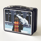 HARRY POTTER™ & Hedwig in the Snow メタルランチボックス (裏面)