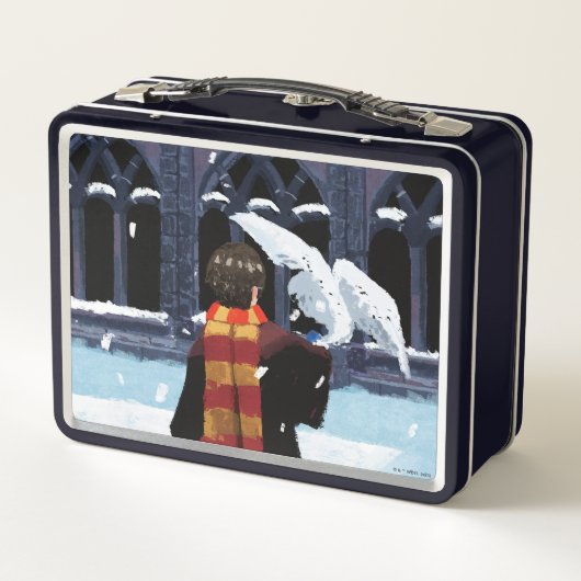 HARRY POTTER™ & Hedwig in the Snow メタルランチボックス (裏面)