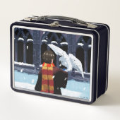 HARRY POTTER™ & Hedwig in the Snow メタルランチボックス (正面)