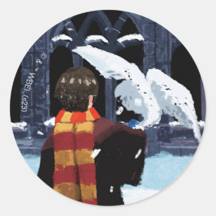 HARRY POTTER™ & Hedwig in the Snow ラウンドシール