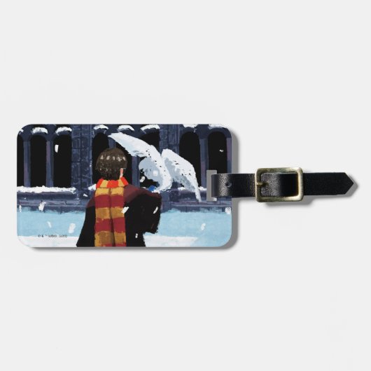 HARRY POTTER™ & Hedwig in the Snow ラゲッジタグ (正面横)