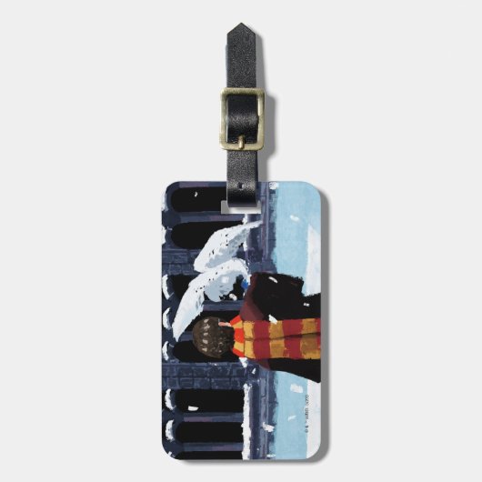 HARRY POTTER™ & Hedwig in the Snow ラゲッジタグ (正面縦)