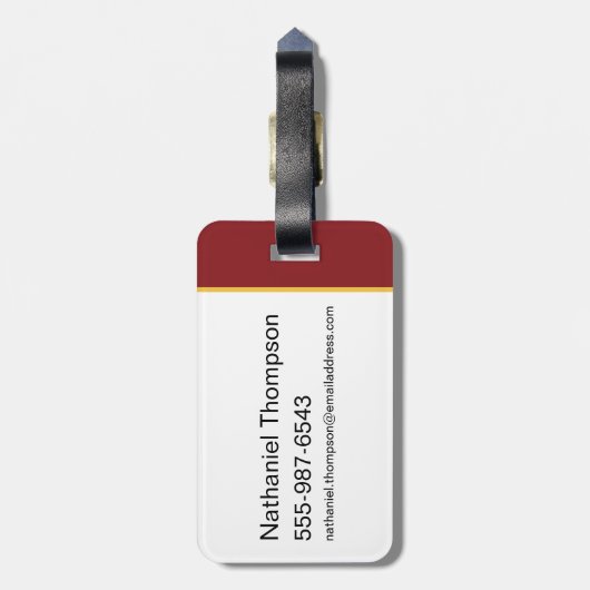 HARRY POTTER™ & Hedwig in the Snow ラゲッジタグ (裏面縦)