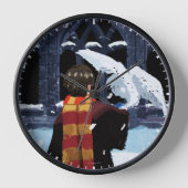 HARRY POTTER™ & Hedwig in the Snow 壁時計 (正面)