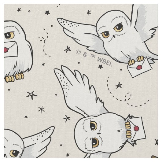 Harry Potter | Hedwig Pattern ファブリック (クローズアップ)