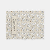 Harry Potter | Hedwig Pattern - Baby Shower フリースブランケット (正面(横))