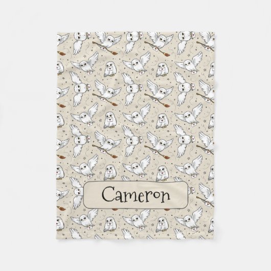 Harry Potter | Hedwig Pattern - Baby Shower フリースブランケット (正面)