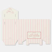 Harry Potter Hedwig Pink Stripe Baby Shower フェイバーボックス (見開き)