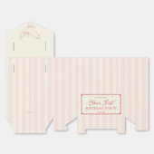 Harry Potter Hedwig Pink Stripe Baby Shower フェイバーボックス (見開き)