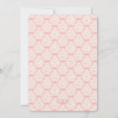 Harry Potter Hedwig Pink Stripe Baby Shower 招待状 (裏面)