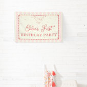 Harry Potter Hedwig Pink Stripe Birthday 横断幕 (インサイチュ)