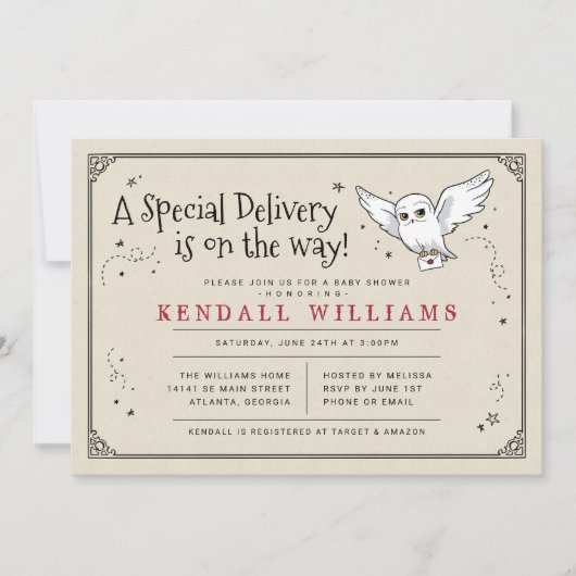 Harry Potter | Hedwig Special Delivery Baby Shower (正面)