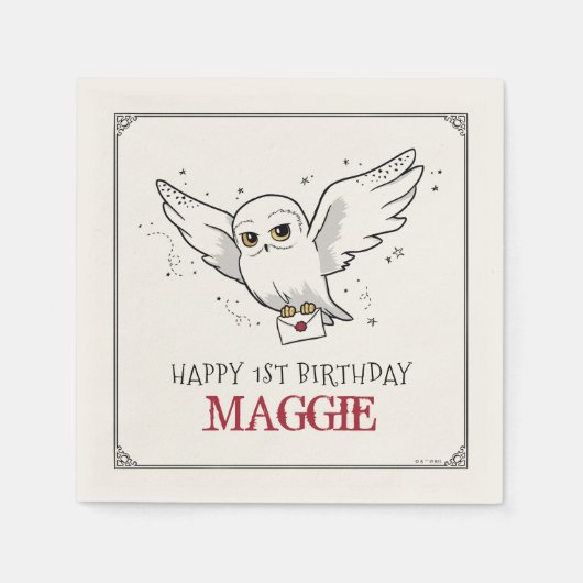 Harry Potter | Hedwig Special Delivery Birthday スタンダードカクテルナプキン (正面)