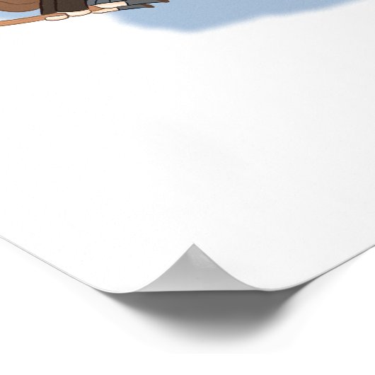 HARRY POTTER™, Hermione, & Ron Fly Over HOGWARTS™ ポスター (角)