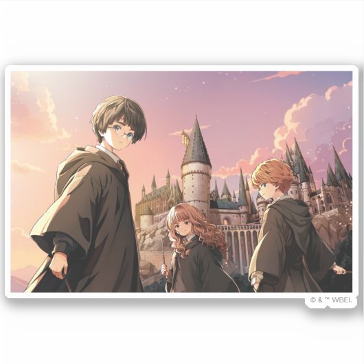 HARRY POTTER™ Hermione & Ron HOGWARTS™ Anime Scene シール (正面)