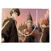 HARRY POTTER™ Hermione & Ron HOGWARTS™ Anime Scene ラージペーパーバッグ (裏面)