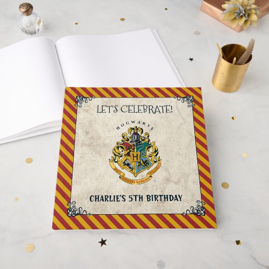 Harry Potter Hogwarts Birthday Cards & Gifts Sign ゲストブック (正面見開き)