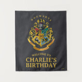 Harry Potter Hogwarts Crest Birthday タペストリー (正面)