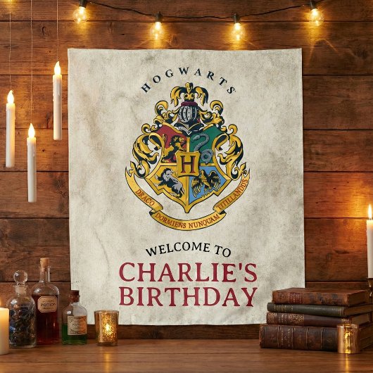 Harry Potter Hogwarts Crest Birthday タペストリー