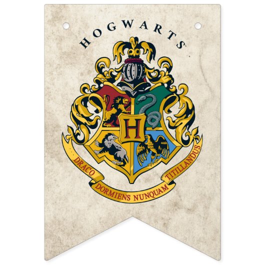 Harry Potter Hogwarts Crest Birthday バンティングフラッグ (第1の旗)