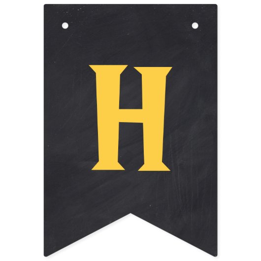Harry Potter Hogwarts Crest Chalkboard Birthday バンティングフラッグ (第2の旗)