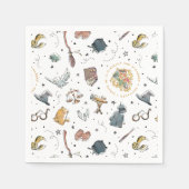 HARRY POTTER™ Icons Pattern スタンダードカクテルナプキン (正面)