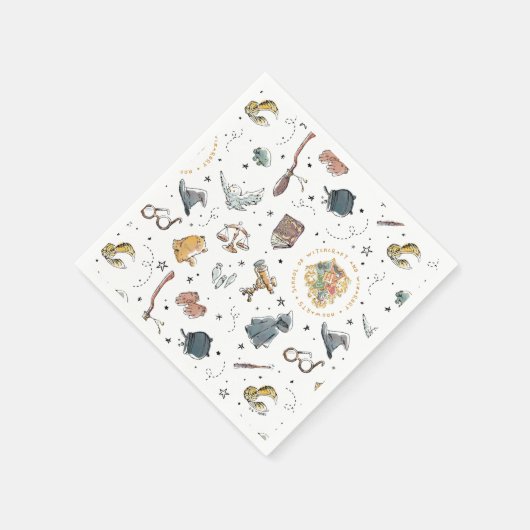 HARRY POTTER™ Icons Pattern スタンダードカクテルナプキン (角)
