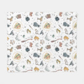 HARRY POTTER™ Icons Pattern フリースブランケット (正面(横))