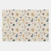 Harry Potter Icons Pattern - Birthday ラッピングペーパーシート (正面3)