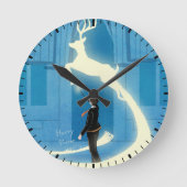 HARRY POTTER™ Patronus Painting ラウンド壁時計 (正面)