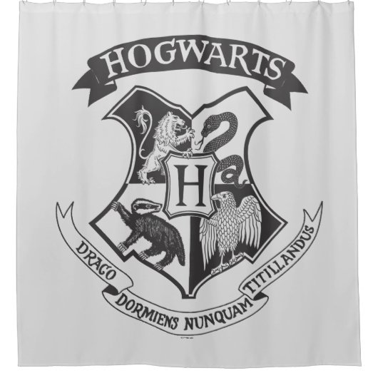 Harry Potter | Retro Hogwarts Crest シャワーカーテン (正面)