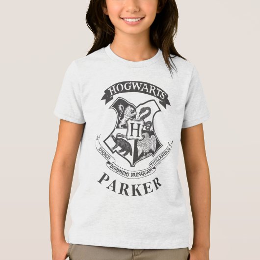 Harry Potter | Retro Hogwarts Crest トライブレンドＴシャツ (正面)