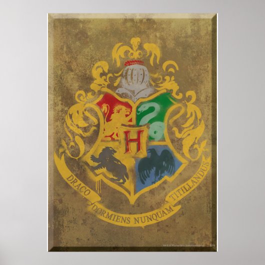 Harry Potter | Rustic Hogwarts Crest ポスター (正面)